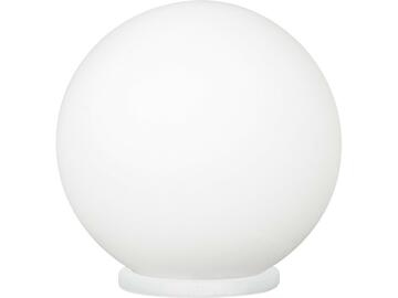 Lampada Rondoda tavolo in plastica e vetro opale Bianco
