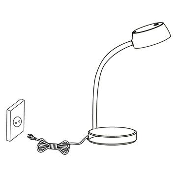 Lampada LED da tavolo Cabales bianca - Eglo - Marino fa Mercato