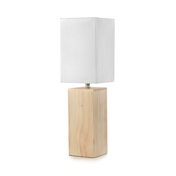 Lumetto Ketzia Rettangolare con Base in Legno