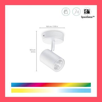 WiZ Faretto Bianco 1 Luce Smart, Wifi, Controllo Vocale,... - Marino fa Mercato