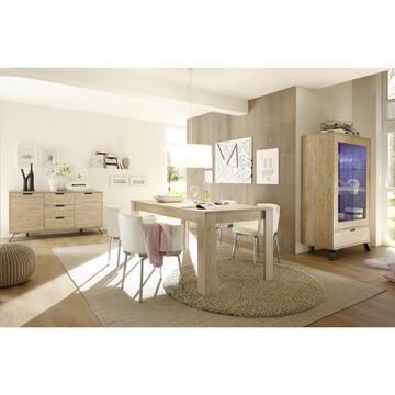 Vetrina moderna Palma legno sherwood 2 ante + 1 cassetto - Marino Fa Mercato
