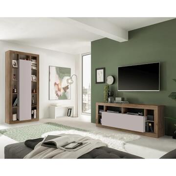 Colonna Moderna 2 Ante Rimini Cashmere/Mercure 134x42... - Marino Fa Mercato