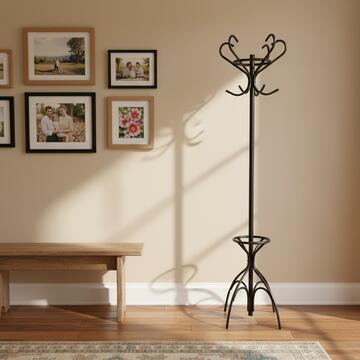 Appendiabiti Nero in Metallo 45x170x45cm - Marino fa Mercato