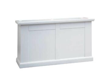 Cassapanca a ribalta in legno bianco, 120x68x46 - Marino fa Mercato