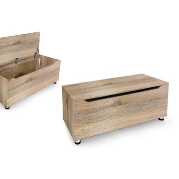 Panca contenitore - Salvaspazio Rovere 100x40x35 cm