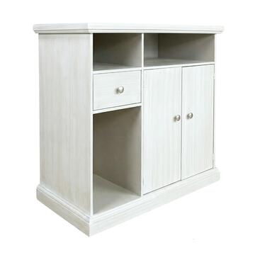 Mobile Porta TV Setà Decapè con 3 vani a Giorno + Cassetto - Arte Povera - 89x46 h88 cm - Made in Italy