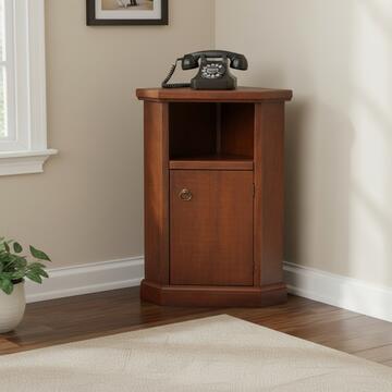 Mobiletto porta telefono ad angolo noce, 1 anta + vano... - Marino fa Mercato