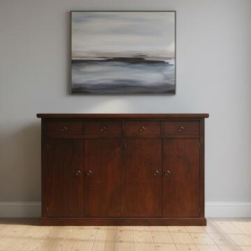 Credenza classica per soggiorno 4 ante + 4 cassetti in legno