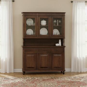 Vetrina Napoletana 6 ante + 3 cassetti legno noce - Marino fa Mercato