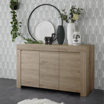 Madia moderna Firenze 3 ante legno rovere