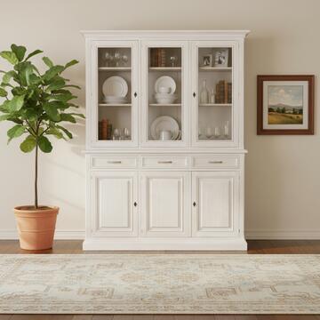 Credenza Classica in Legno Massello - 6 Porte + 3 Cassetti... - Marino fa Mercato