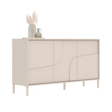 Madia Moderna 3 Ante Push and Pull Stone Cashmere 155x40... - Marino Fa Mercato