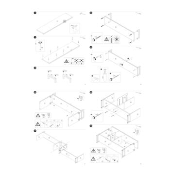 Credenza 3 ante + 3 cassetti cemento/rovere H90 - Marino fa Mercato