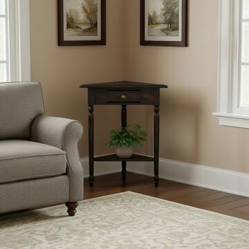 Tavolino consolle ad angolo in arte povera legno noce... - Marino fa Mercato