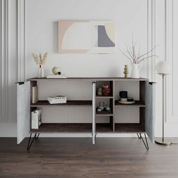 Credenza Clara 3 ante coffe/lagina - Marino fa Mercato