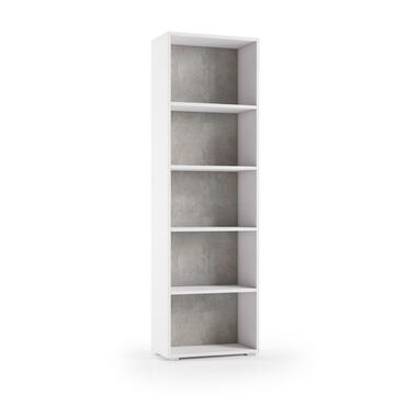 Libreria 5 ripiani Bianco/Cemento 60 X 30, altezza... - Marino fa Mercato