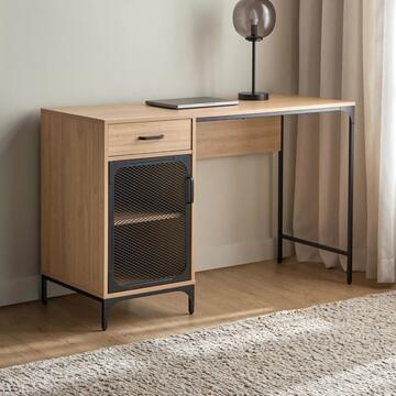 Scrivania Moderna - 120x76x48cm -  Base in Metallo... - Marino fa Mercato