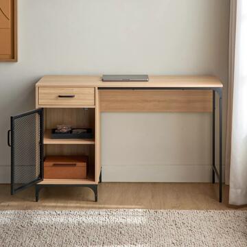 Scrivania Moderna - 120x76x48cm -  Base in Metallo... - Marino fa Mercato