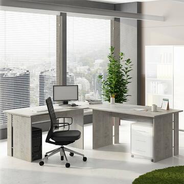 Scrivania ad Angolo Omega 228x75x198cm per Ufficio... - Marino fa Mercato