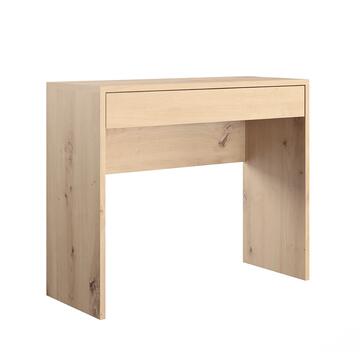 Scrivania Moderna con Cassetto Artisan Legno Rovere 100x82x41cm