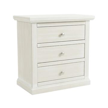 Comodino Classico 3 Cassetti Seta Decapè - Arte Povera - 63x37 h69 cm - per Camera da Letto - Made in Italy Marino Fa Mercato