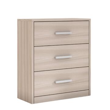 Comò/Cassetteria Moderno 3 Cassetti - 60x34 h75 cm - Camera da Letto - Olmo - Made in Italy