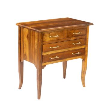 Comoncino Classico 4 Cassetti in Legno Massello - con...