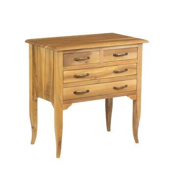 Comoncino Classico 4 Cassetti in Legno Massello - con...
