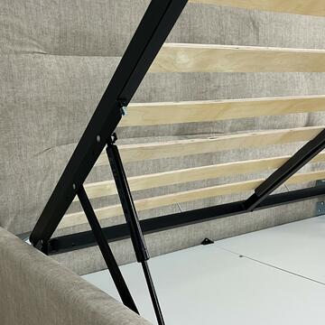 Letto 1 piazza e mezzo Londra beige con vano contenitore... - Marino fa Mercato