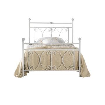 Letto Classico in Ferro Mimosa 120x190 Bianco Opaco Marino fa Mercato