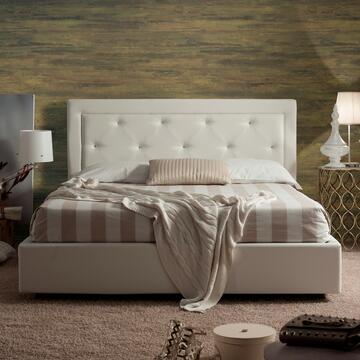 Letto matrimoniale moderno con contenitore Chanel in...