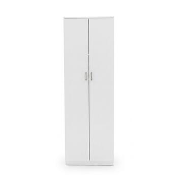 Armadio Moderno Salvaspazio Bianco 60x42 h180 cm con 2 Ante Marino Fa Mercato