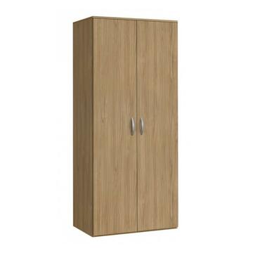 Armadio multiuso 2 ante finitura legno noce 90x52x175