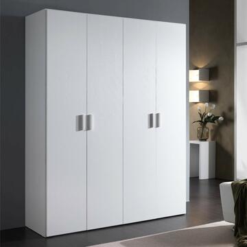 Armadio Small 4 ante finitura legno frassino bianco