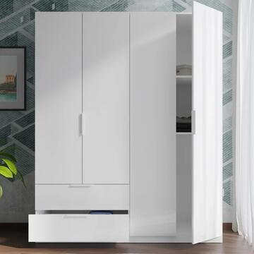 Armadio Moderno 4 Ante Battenti + 2 Cassetti - 162,2x58,2... - Marino fa Mercato
