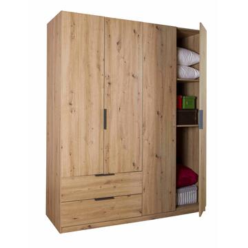 Armadio Moderno 4 Ante Battenti + 2 Cassetti - 162,2x58,2... - Marino fa Mercato