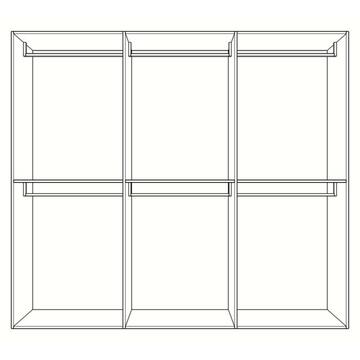 Armadio Moderno 6 Ante Battenti - 244x53 h245 cm -... - Marino fa Mercato