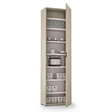 Armadio scarpiera multiuso alto 1 anta in legno olmo H182 Terraneo