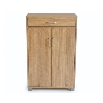 Mobile Scarpiera Salvaspazio Rovere 60x30 h94 cm con Cassetto + 2 Ante