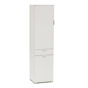 Mobile multiuso 2 ante + 1 cassetto Bianco 45x38x174 - Marino fa Mercato