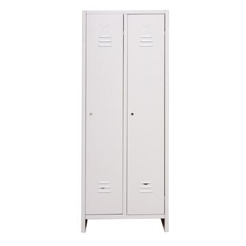 Armadio spogliatoio multiuso 2 scomparti in metallo 66x33x175