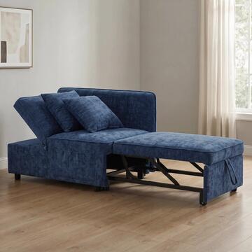 Poltrona Letto Modula Blu con Letto a Carrello Orizzontale,... - Marino Fa Mercato