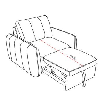 Poltrona Letto Moderna Salvaspazio Colibrì Beige 106x105... - Marino Fa Mercato