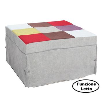 Pouf letto singolo Kyro Chess, comodo pouf trasformabile... - Marino fa Mercato