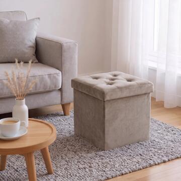 Pouff Contenitore Quadrato Velvy 38x38 h38 cm - Colori... - Marino Fa Mercato