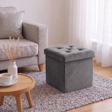Pouff Contenitore Quadrato Velvy 38x38 h38 cm - Colori... - Marino Fa Mercato