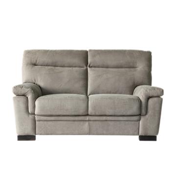 Divano 2 Posti in Microfibra Effetto Velluto Tortora... - Marino Fa Mercato