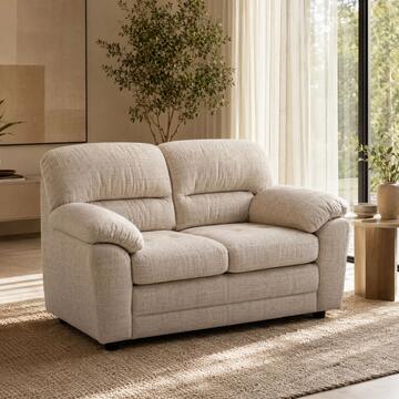 Divano 2 Posti Classico Bali Sabbia 150x85 h90 cm, Divano Lineare Made in Italy
