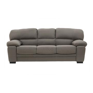 Divano 3 posti Terry similpelle grigio 210x85x90