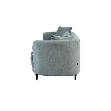 Divano Angus 3 Posti Grigio + 5 Cuscini inclusi 225x88x75cm - Marino fa Mercato